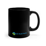 11oz Jesus is Glad With Me Black Mug