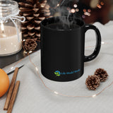 11oz Jesus is Glad With Me Black Mug