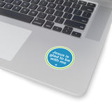 2x2 Jesus is Glad to be With Me Sticker