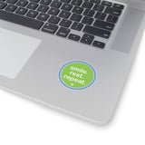 2x2 Smile Rest Repeat Sticker