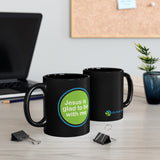 11oz Jesus is Glad With Me Black Mug