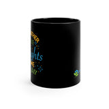 11oz Father Delights in Me Black Mug