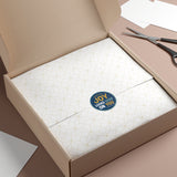 Navy Joy Looks Good On You — Round Vinyl Sticker